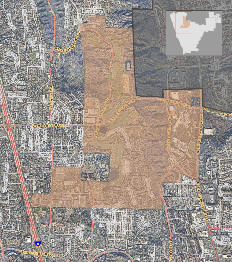 Encinitas Ranch Community Facilities District 1 boundary