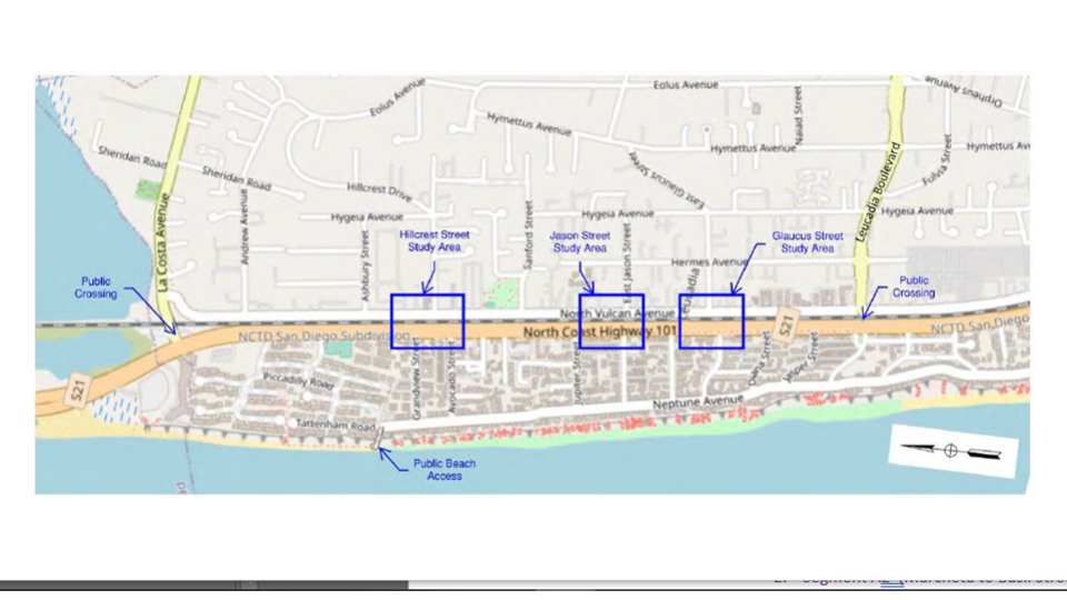 graphic map of crossing site locations