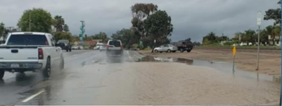 image of flooding on n. hwy 101