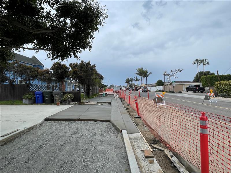 Santa Fe West Construction sidewalks