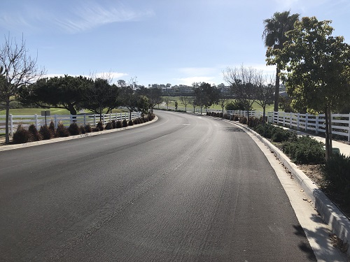 Annual Paving fresh asphalt