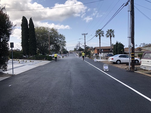 Annual paving inspection and tagging