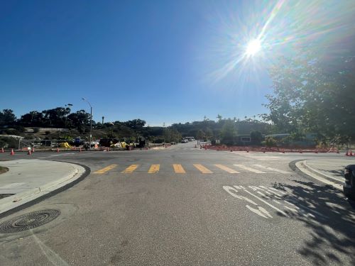 Construction on quail gardens drive